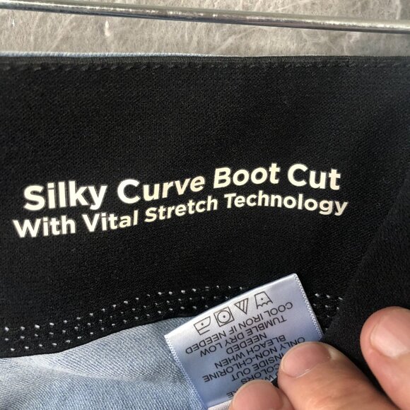 Laurie Felt Jeans Womens XL Light Wash Blue Silky Curve Boot Cut Stretch Denim - Picture 8 of 16